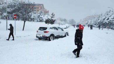 Chaos sur les routes de Madrid - Neige et verglas
