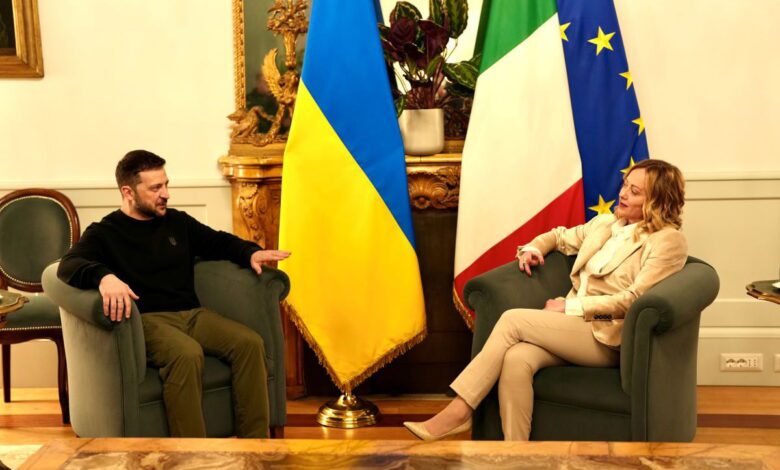 Le président ukrainien fait un voyage rapide en Italie