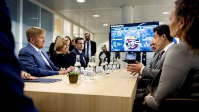 Le roi des Pays-Bas a visité le siège d'Europol