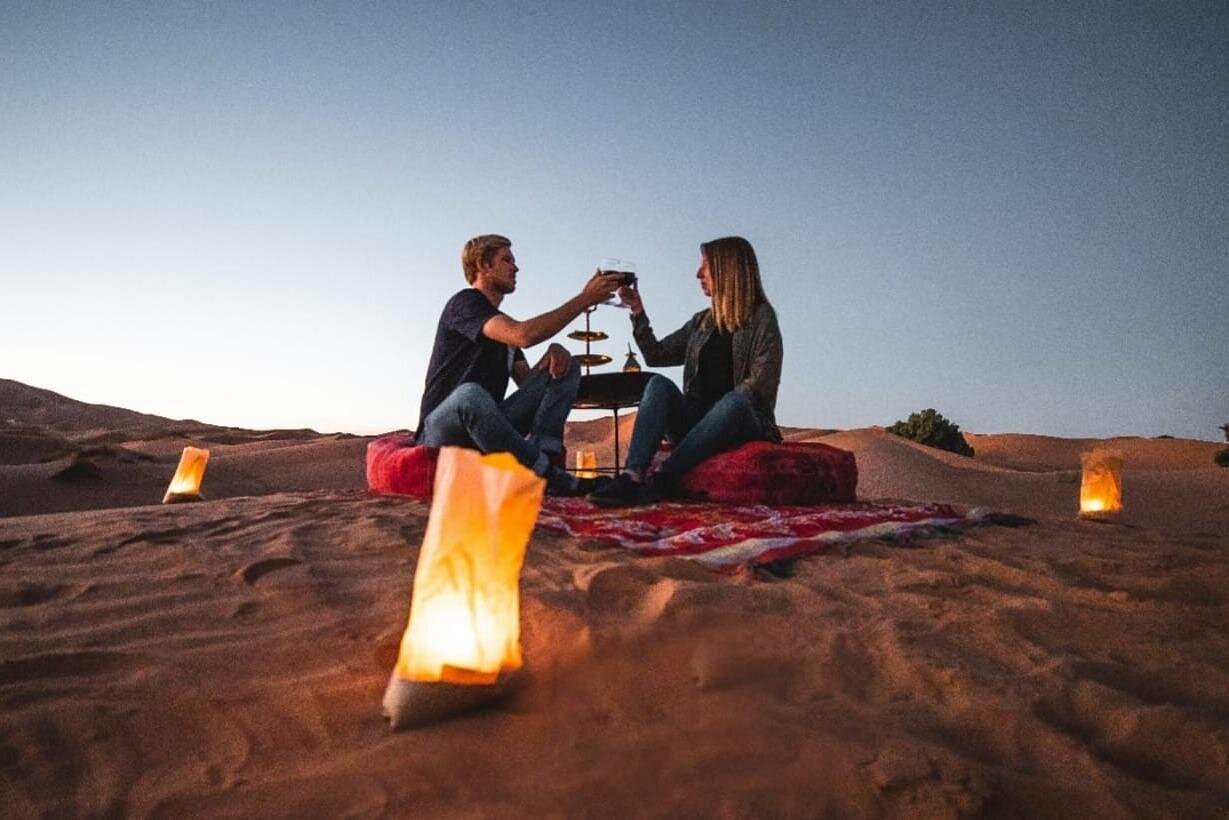 Lever de soleil sur le Sahara et retour à Marrakech