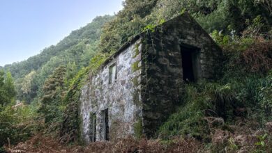 Randonnée à Poio das Urtigas jusqu'à une maison en pierre à Seixal